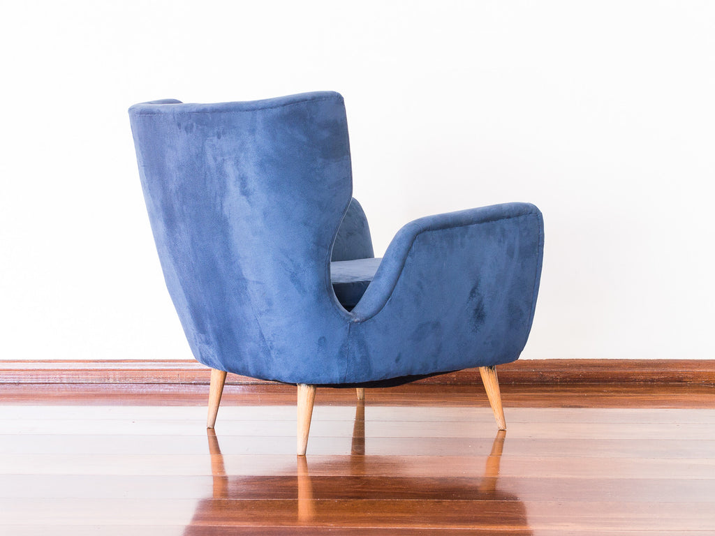 Bergère Veludo Azul