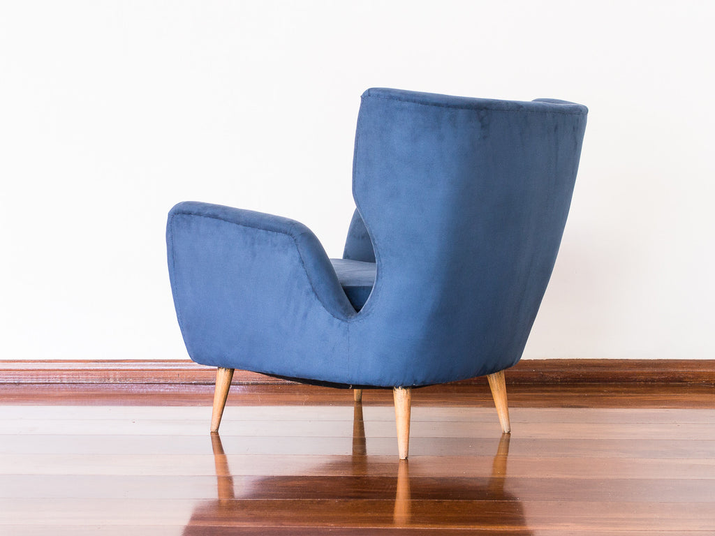 Bergère Veludo Azul