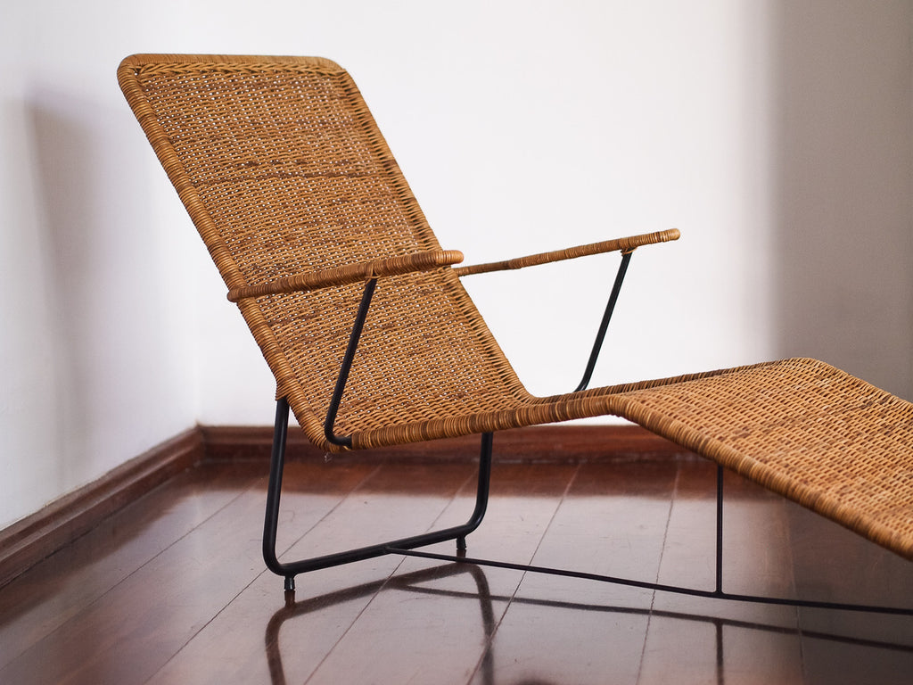 Carlo Hauner & Martin Eisler | Chaise Longue Ferro e Junco