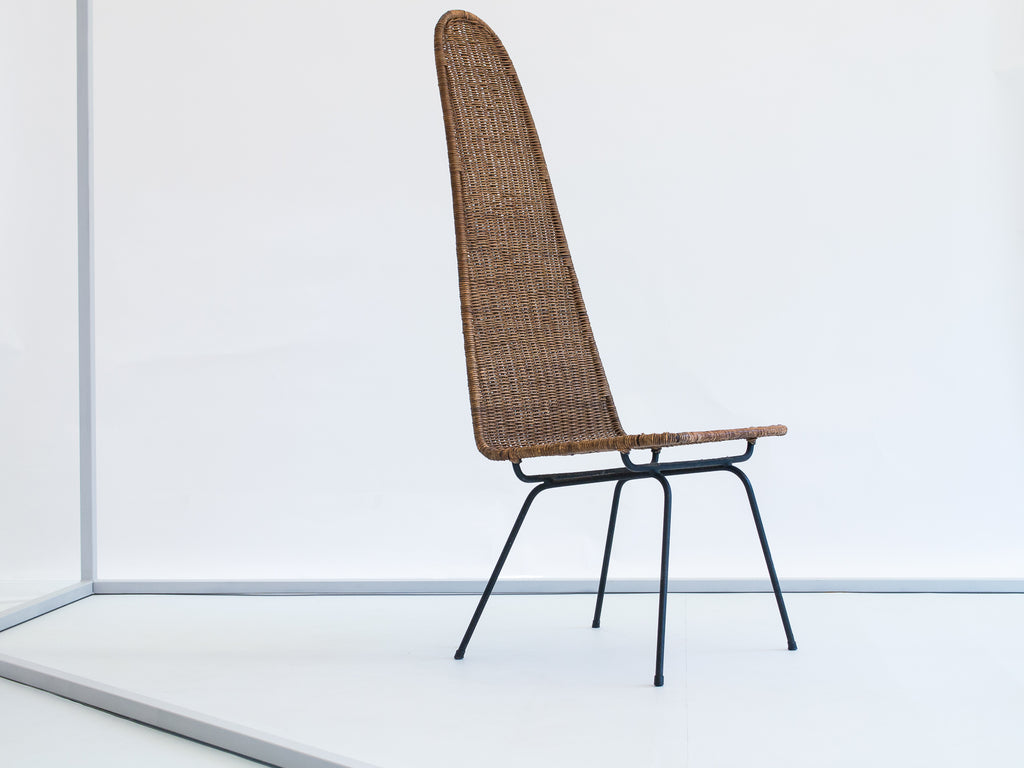 Carlo Hauner & Martin Eisler | Set de 04 Cadeiras em Junco Espaldar Alto