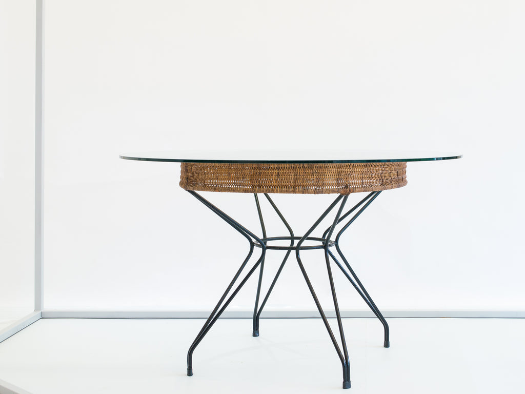 Carlo Hauner & Martin Eisler | Set Mesa e Cadeiras Ferro e Junco