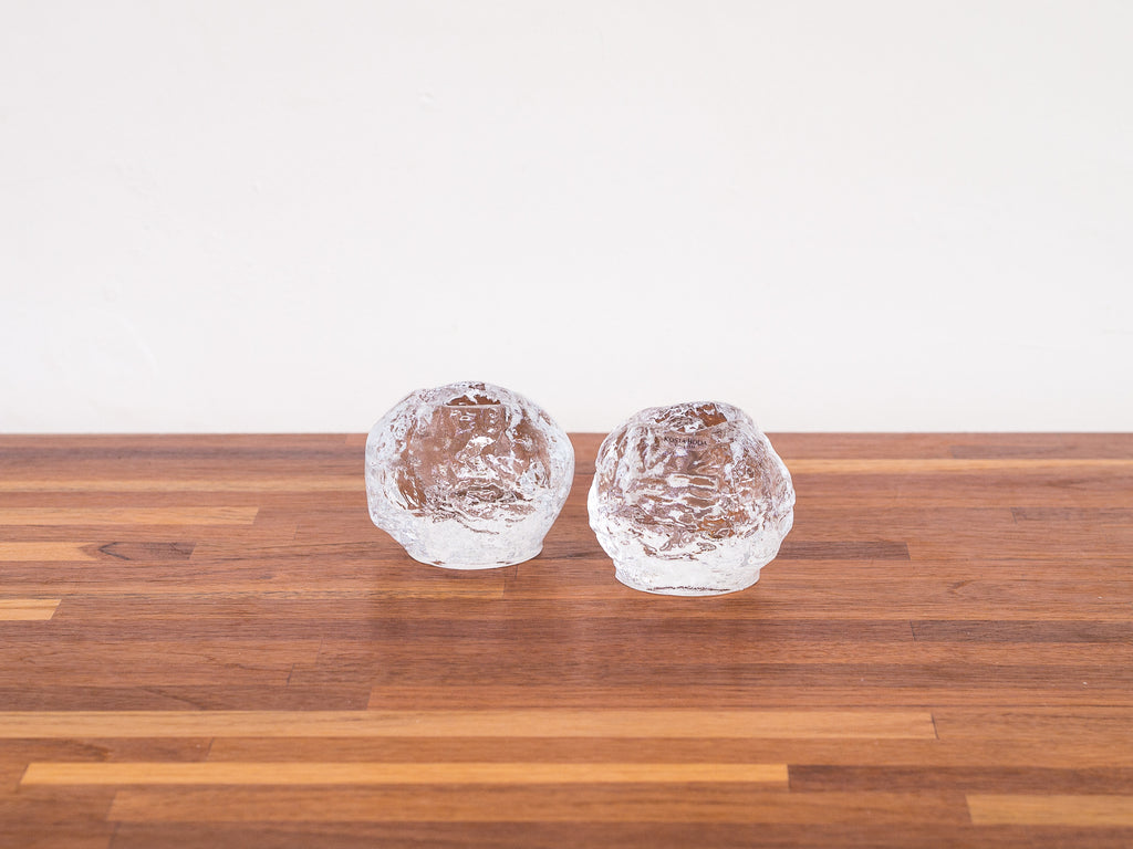 Kosta Boda | Par Castiçal "Snowball"