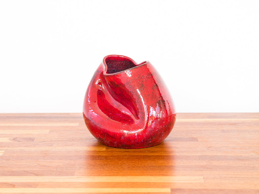 Vaso Cerâmica Vermelho