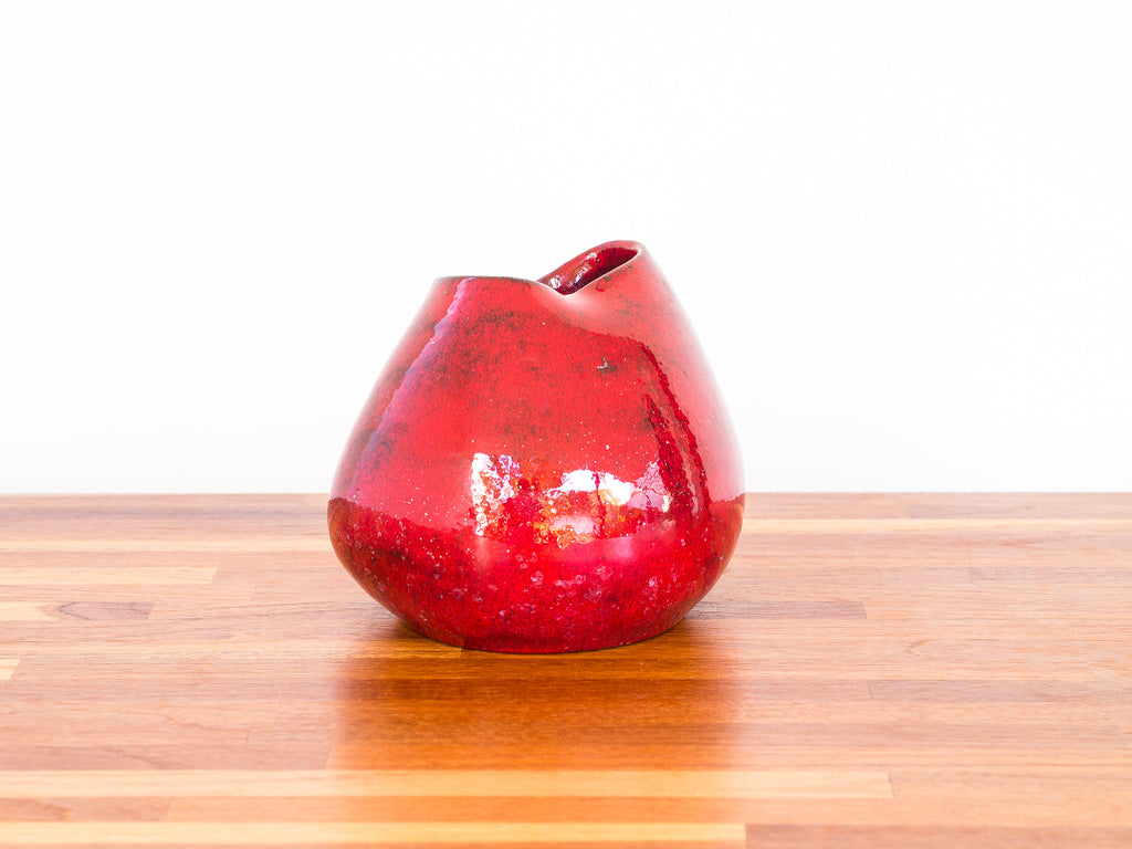 Vaso Cerâmica Vermelho