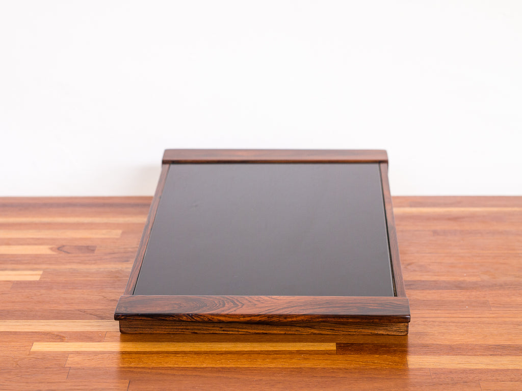 Bandeja Jacarandá Vidro Preto