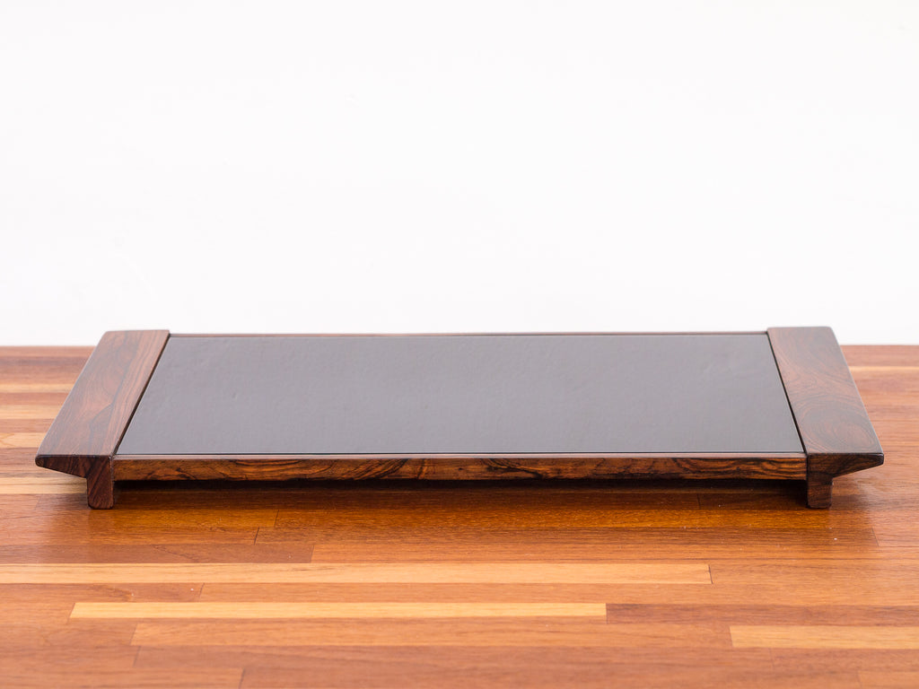 Bandeja Jacarandá Vidro Preto