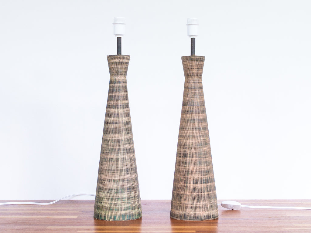 Ugo Zaccagnini | Par de Abajures Cerâmica