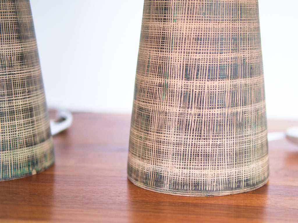 Ugo Zaccagnini | Par de Abajures Cerâmica