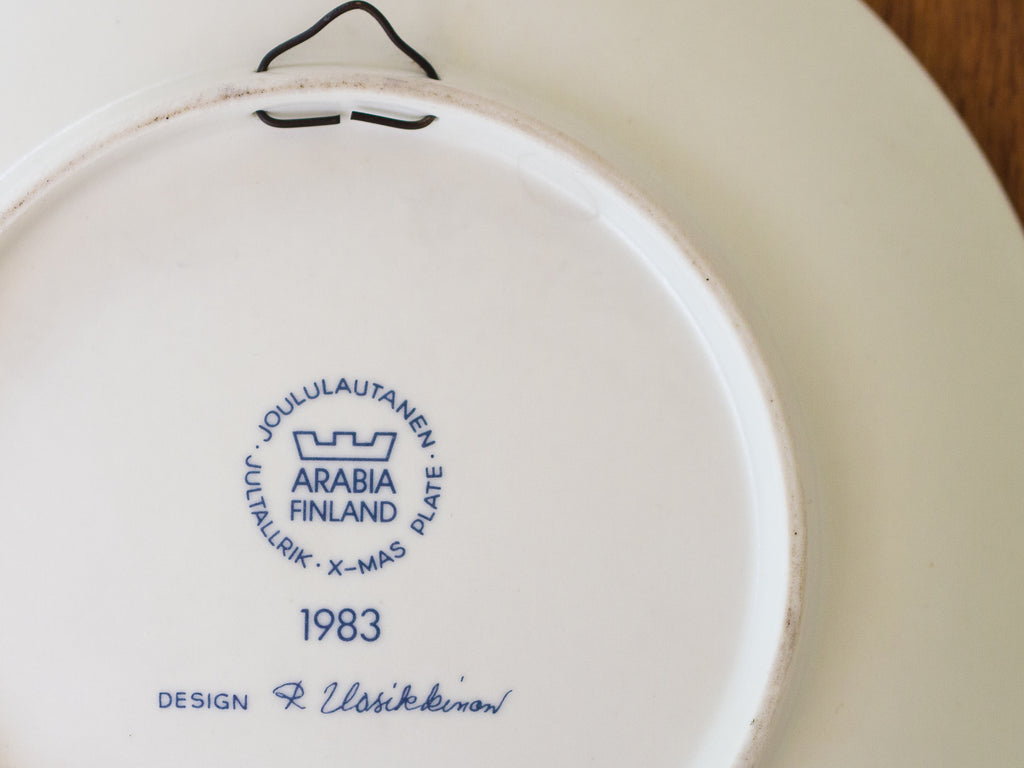 Raija Uosikkinon - Arabia Finland | Prato de Parede Natal 1983