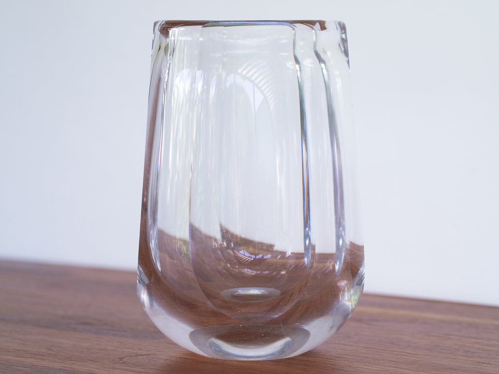 Sven Palmqvist - Orrefors | Vaso Oval em Cristal