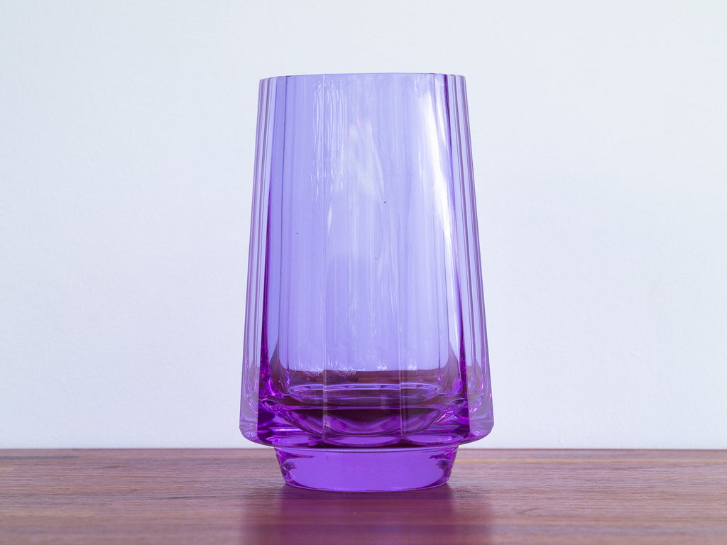 Moser Karlsbad | Vaso ametista lapidado