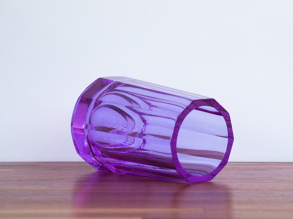 Moser Karlsbad | Vaso ametista lapidado