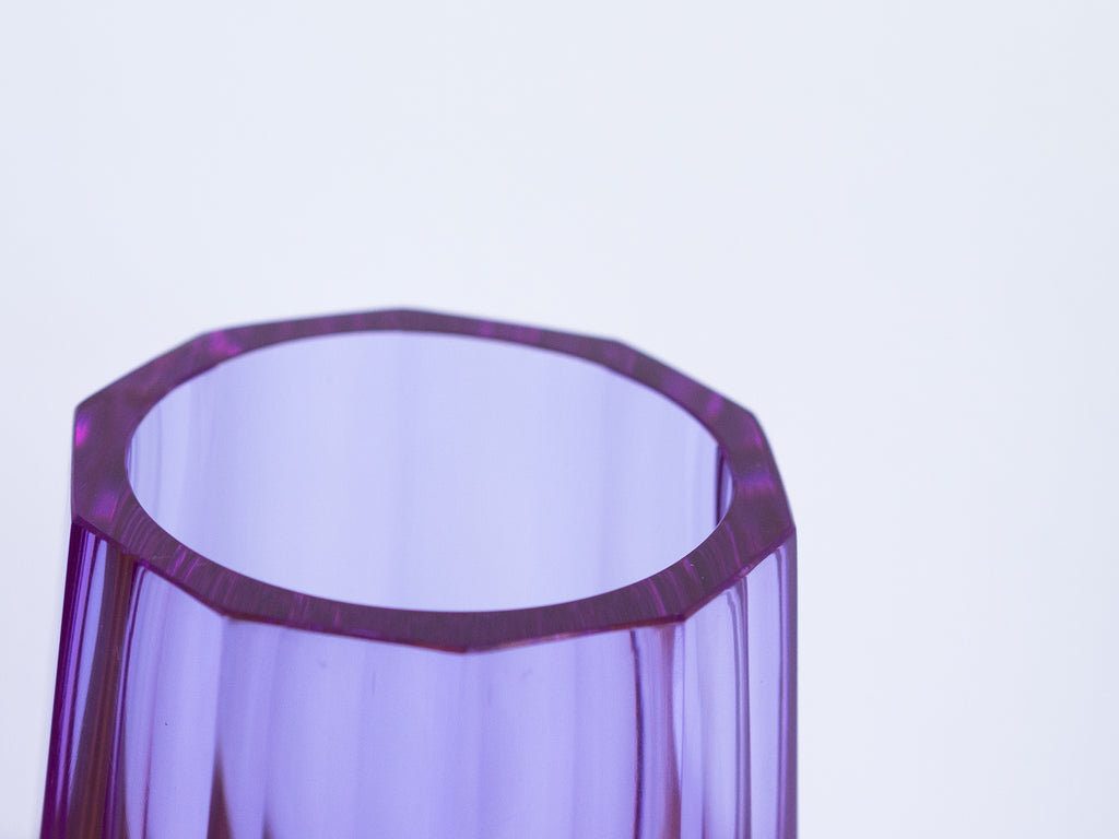 Moser Karlsbad | Vaso ametista lapidado