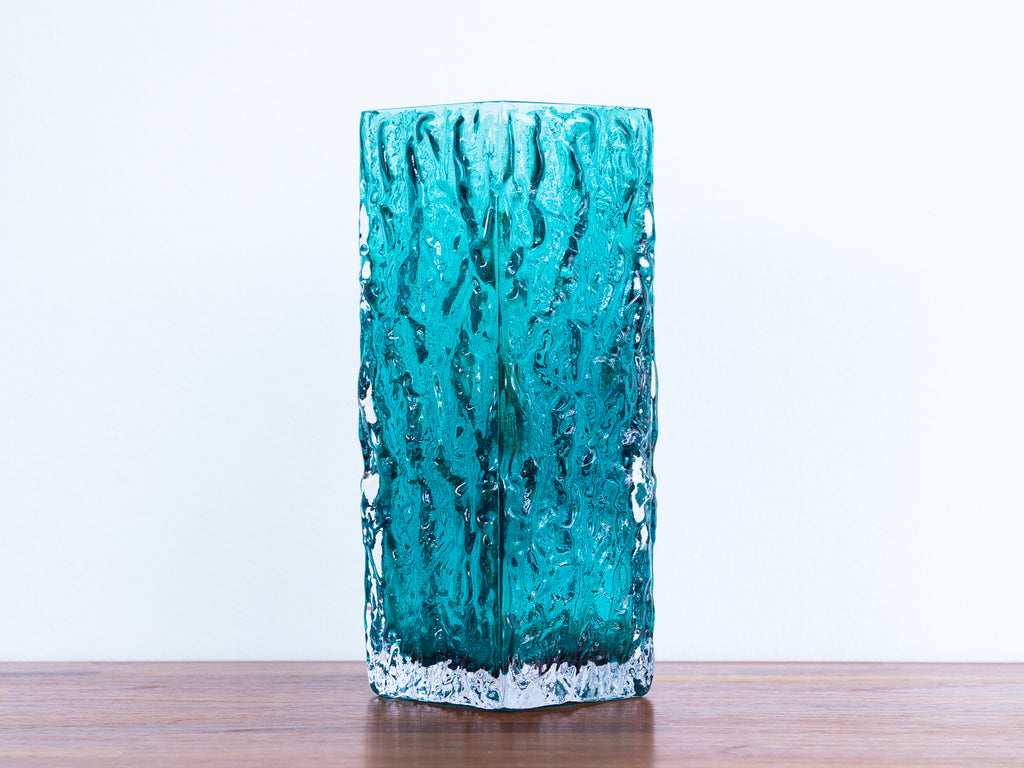 Ingrid Glashutte | Vaso Casca de Árvore Turquesa