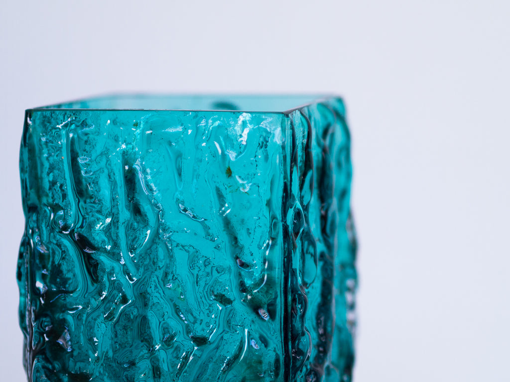 Ingrid Glashutte | Vaso Casca de Árvore Turquesa