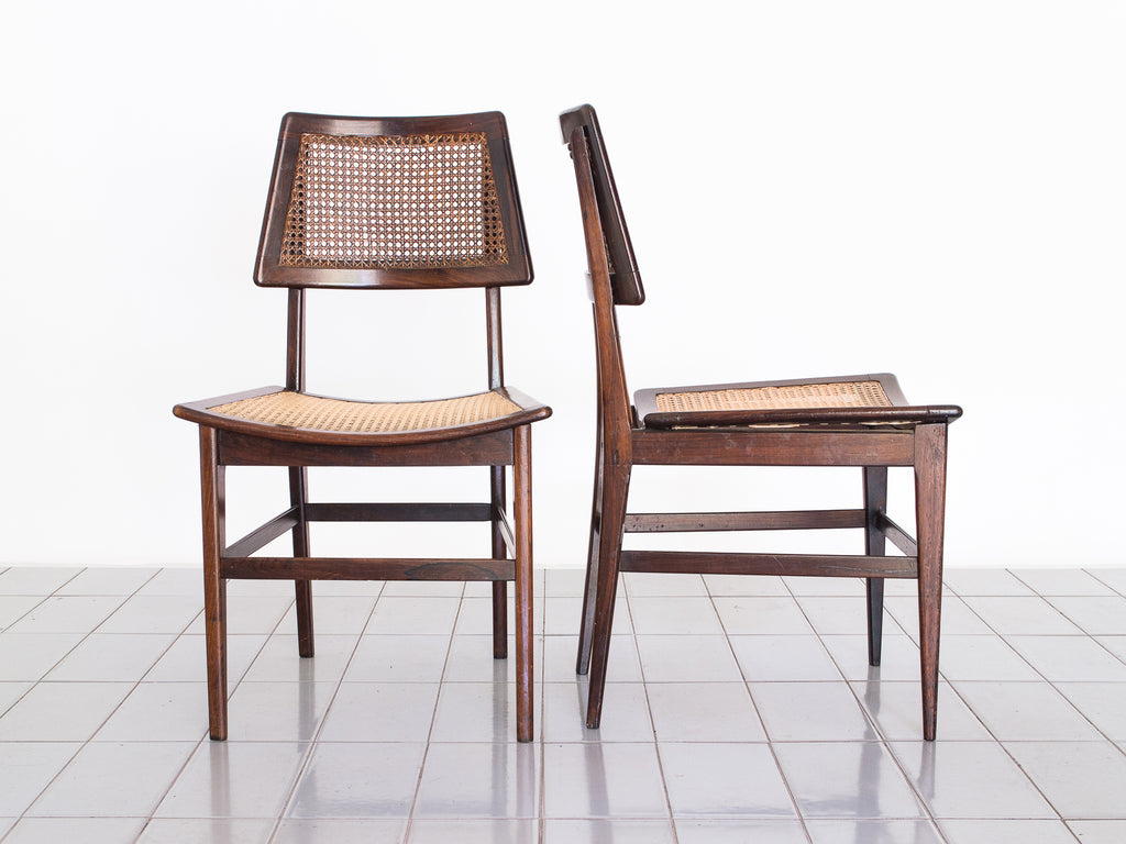 Joaquim Tenreiro | Par de Cadeiras de Assento Curvo
