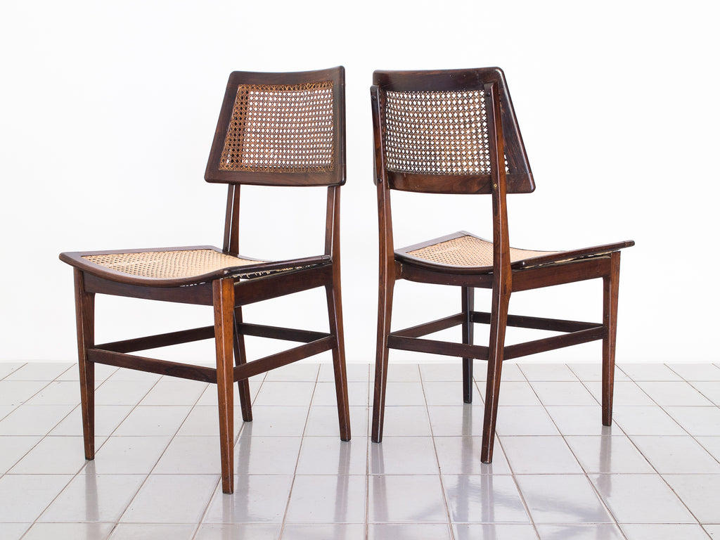 Joaquim Tenreiro | Par de Cadeiras de Assento Curvo