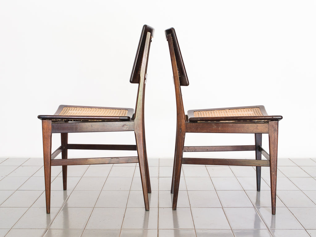 Joaquim Tenreiro | Par de Cadeiras de Assento Curvo