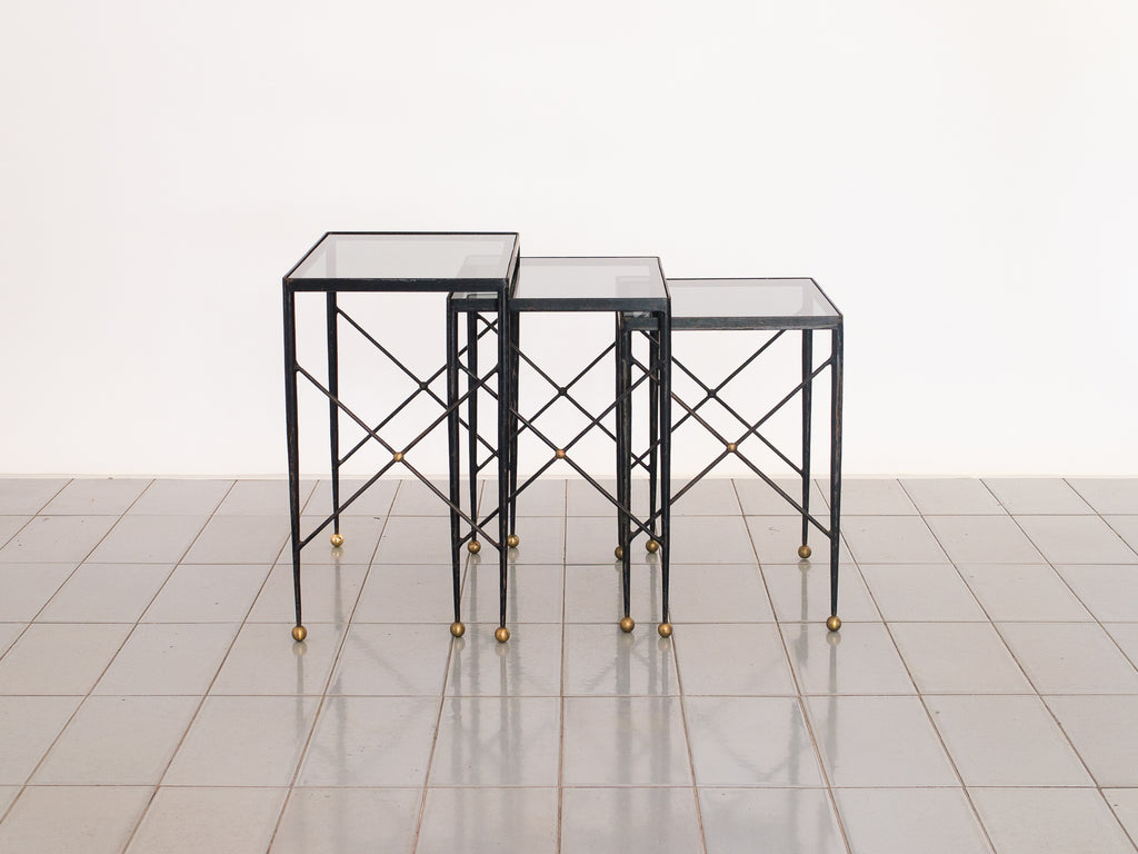 Mesa Ninho Ferro e Latão