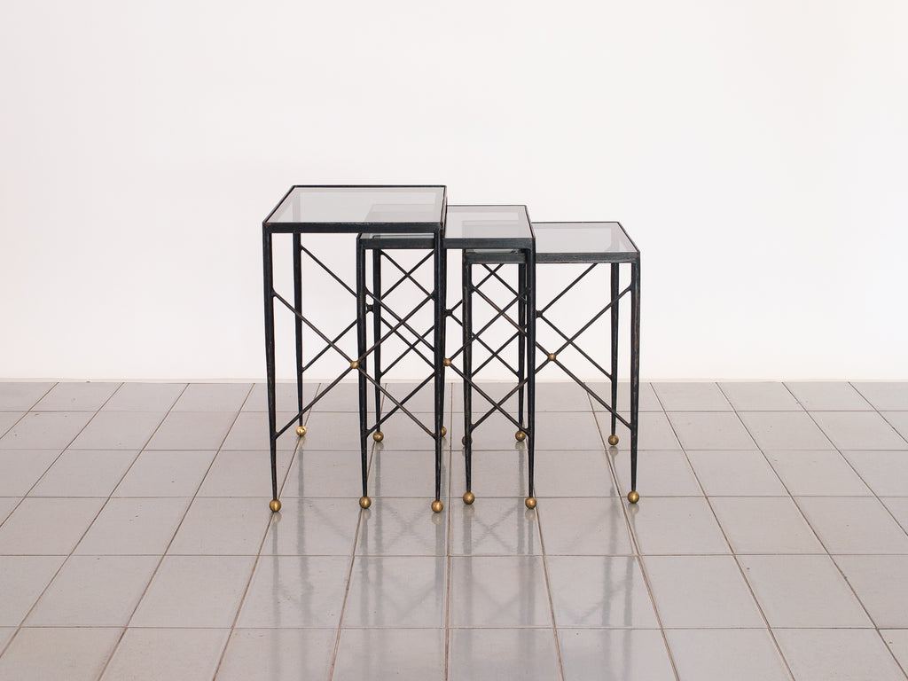 Mesa Ninho Ferro e Latão