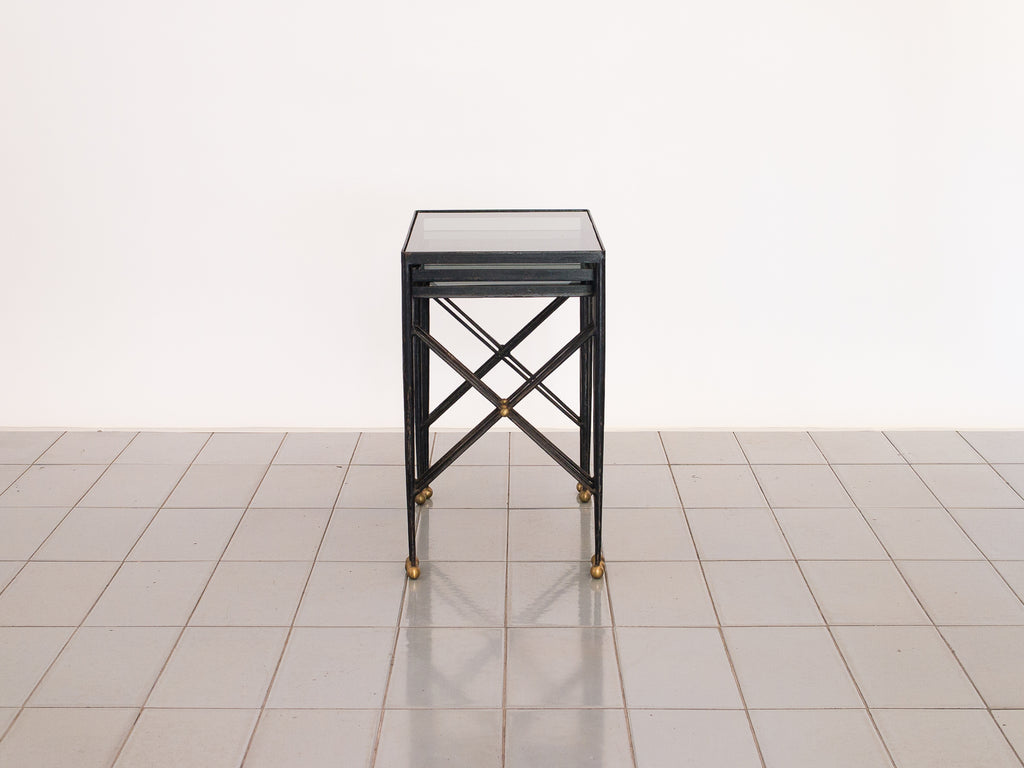 Mesa Ninho Ferro e Latão