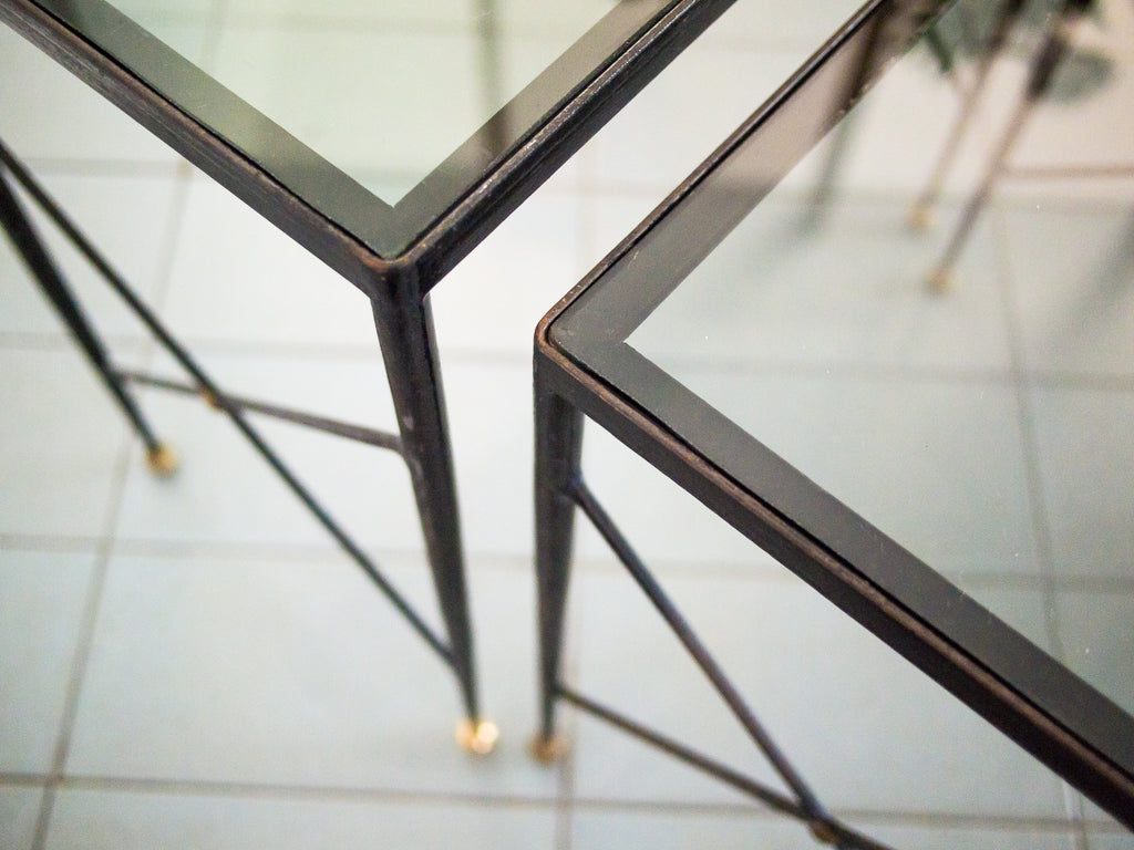 Mesa Ninho Ferro e Latão