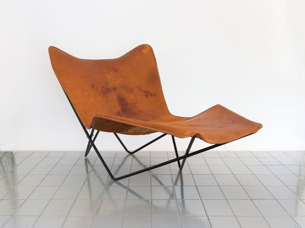 Gaston Girod | Chaise Ferro e Couro