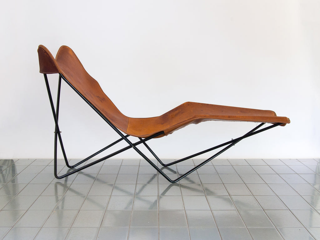 Gaston Girod | Chaise Ferro e Couro