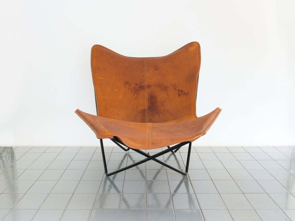 Gaston Girod | Chaise Ferro e Couro