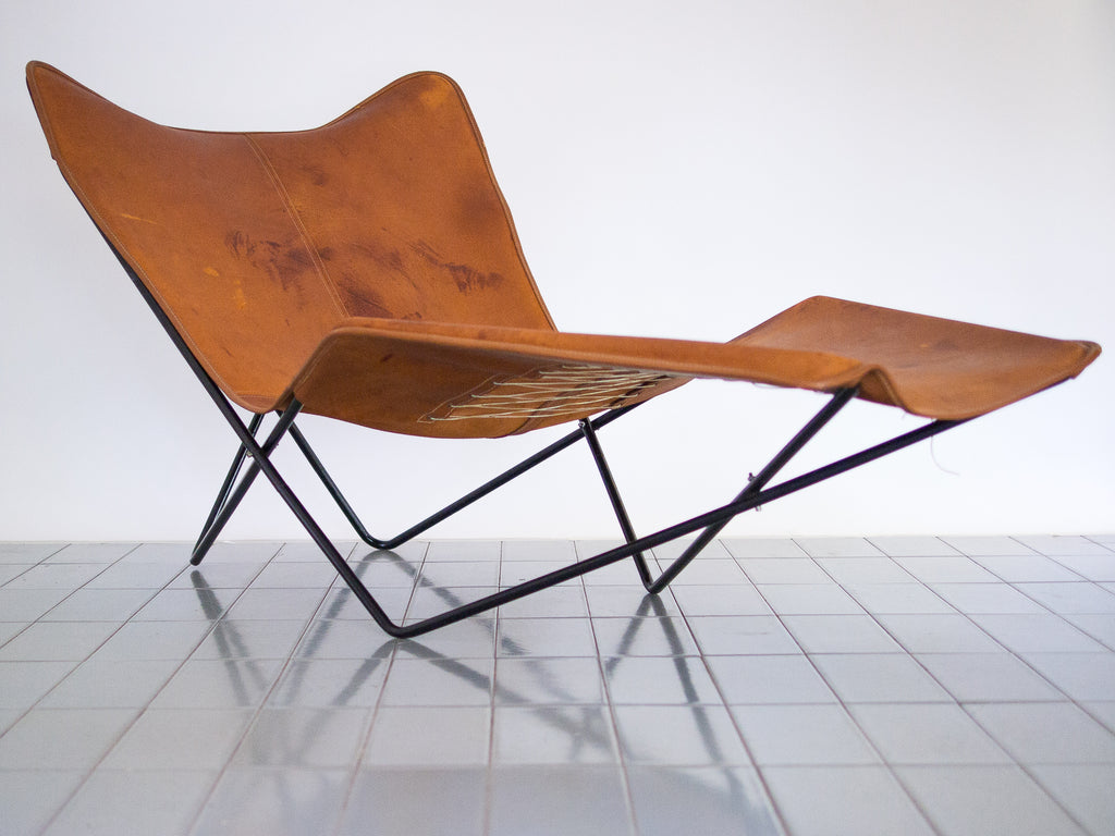 Gaston Girod | Chaise Ferro e Couro