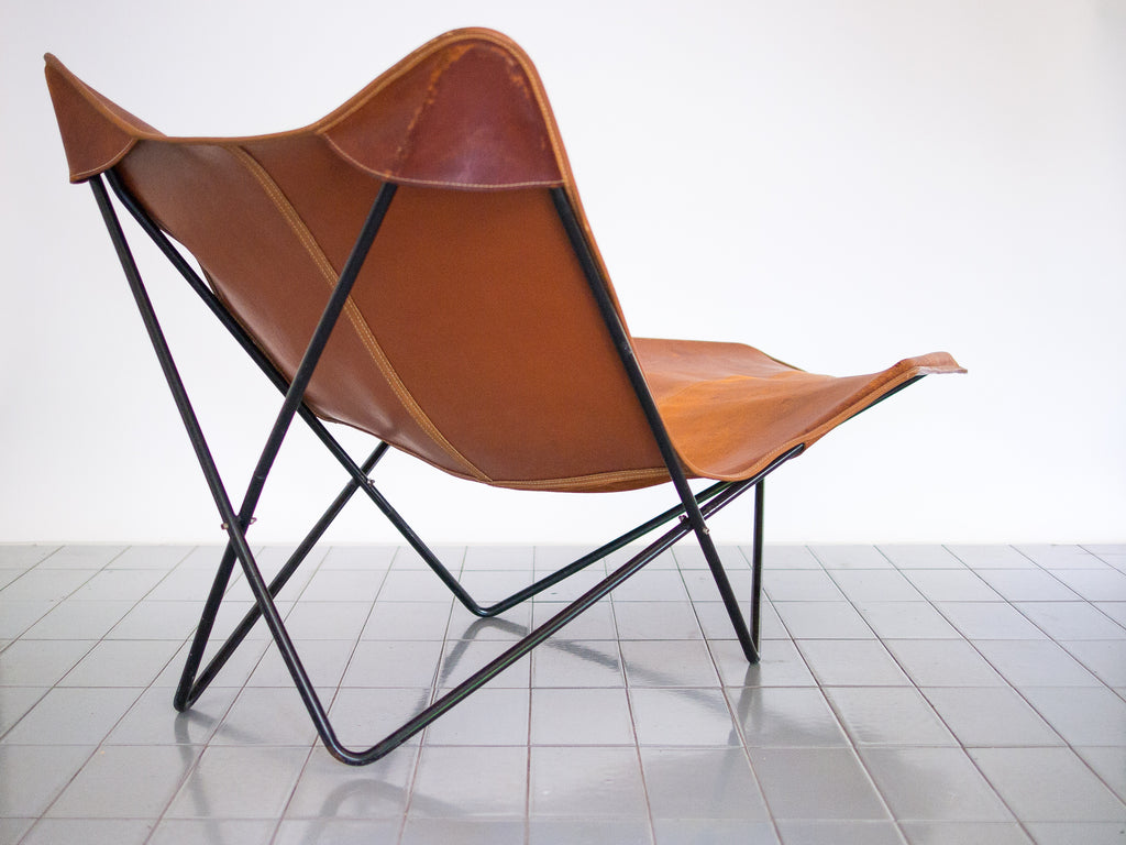 Gaston Girod | Chaise Ferro e Couro