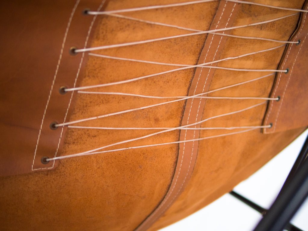 Gaston Girod | Chaise Ferro e Couro