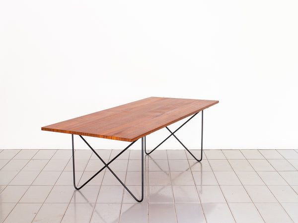 Mesa de Centro em Ferro e Teca