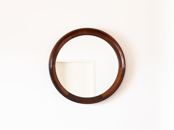 Espelho Redondo em Jacarandá