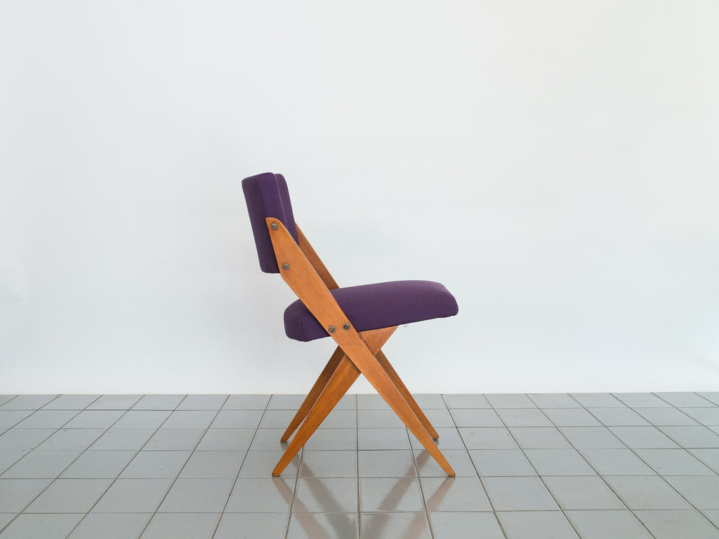 Zanine Caldas | Cadeira Tesoura Roxa