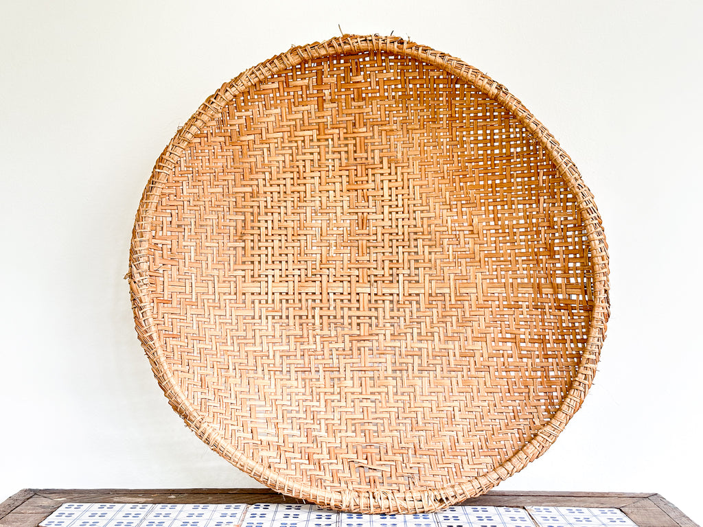 Cesto Tramado em Fibra Natural