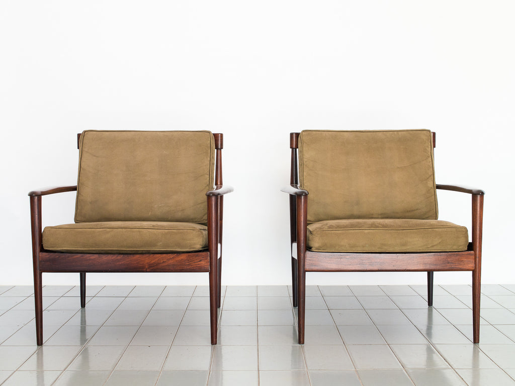 Rino Levi | Par de poltronas em Jacarandá