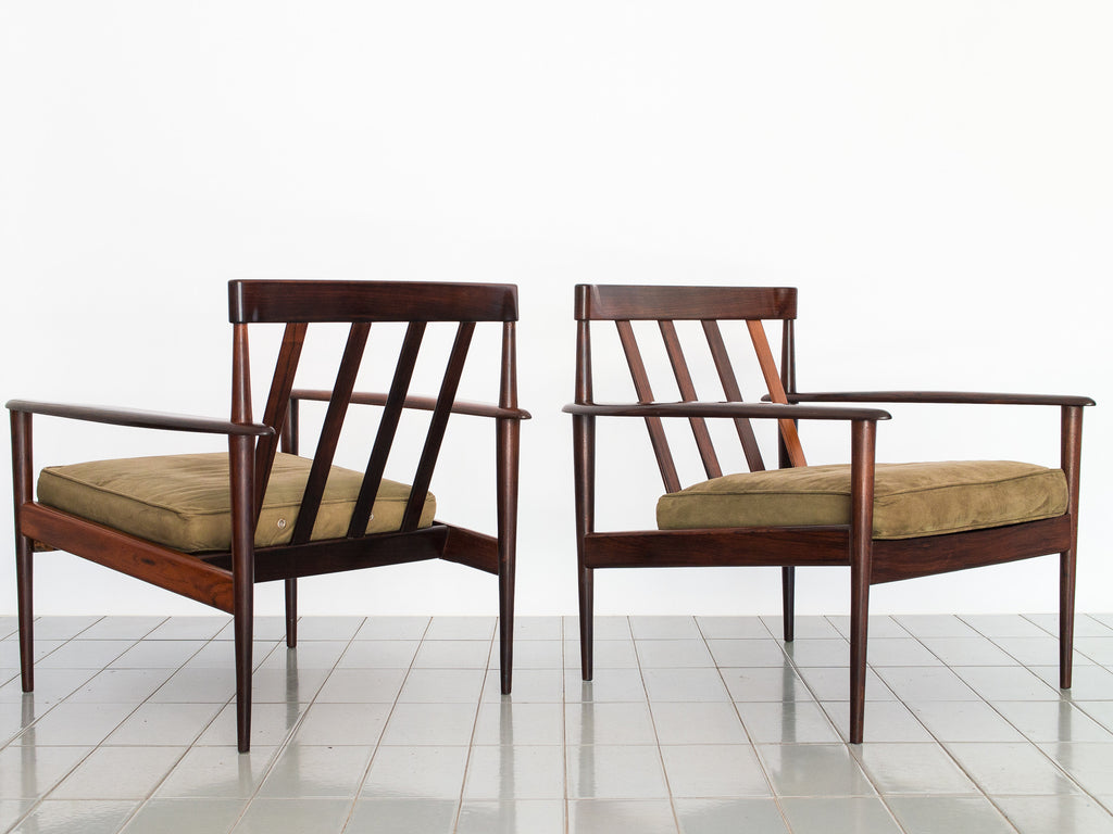 Rino Levi | Par de poltronas em Jacarandá