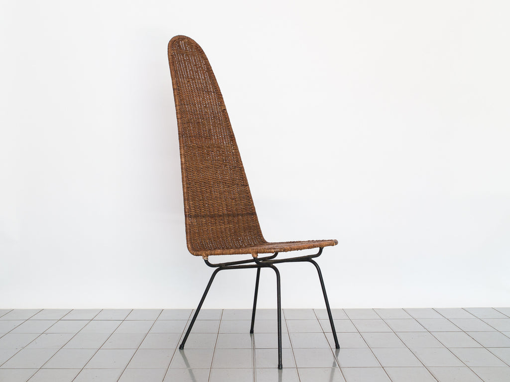 Carlo Hauner & Martin Eisler | Set de 04 Cadeiras em Junco Espaldar Alto