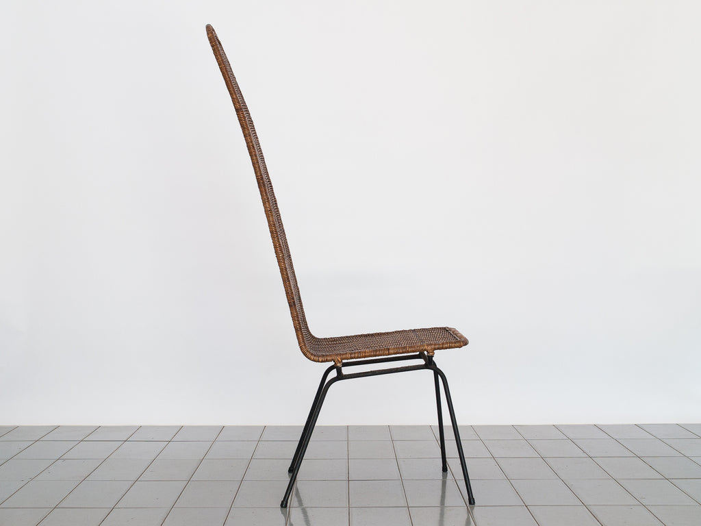Carlo Hauner & Martin Eisler | Set de 04 Cadeiras em Junco Espaldar Alto