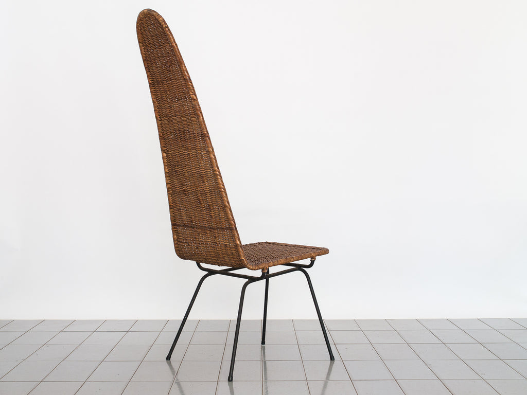 Carlo Hauner & Martin Eisler | Set de 04 Cadeiras em Junco Espaldar Alto